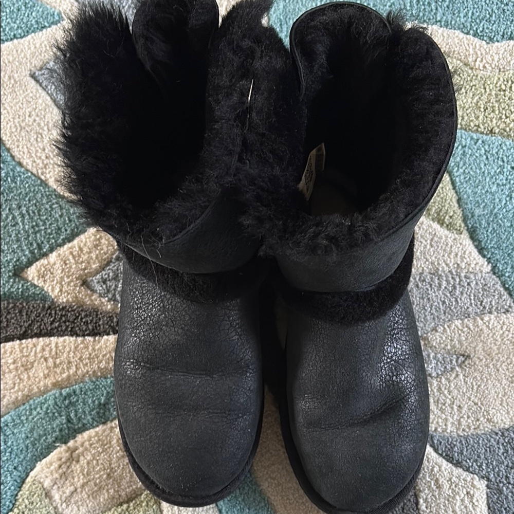 UGG Black Shearling Winter Boots